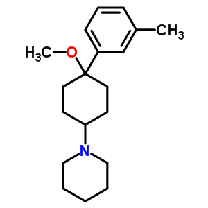 1-(4-Methoxy-4-m-tolylcyclohexyl)piperidine Structure,63885-11-0Structure