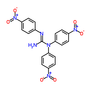 1,1,3-Tris(p-nitrophenyl)guanidine Structure,63885-30-3Structure