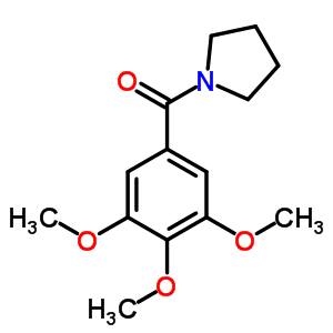 1-(3,4,5-Trimethoxybenzoyl)pyrrolidine Structure,63886-38-4Structure