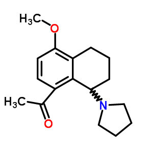 1-(8-Acetyl-5-methoxy-1,2,3,4-tetrahydronaphthalen-1-yl)pyrrolidine Structure,63886-60-2Structure