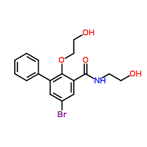 5-Bromo-2-(2-hydroxyethoxy)-n-(2-hydroxyethyl)-3-phenylbenzamide Structure,63887-01-4Structure