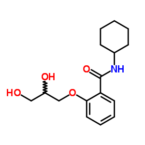 N-cyclohexyl-o-(2,3-dihydroxypropoxy)benzamide Structure,63887-14-9Structure