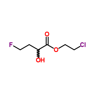 4-Fluoro-2-hydroxybutyric acid 2-chloroethyl ester Structure,63905-00-0Structure