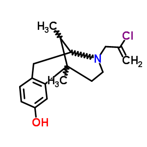 3-(2-Chloro-2-propenyl)-6,11-dimethyl-1,2,3,4,5,6-hexahydro-2,6-methano-3-benzazocin-8-ol Structure,63905-04-4Structure