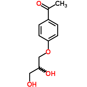 1,2-Propanediol ,3-(p-acetylphenoxy)- Structure,63905-16-8Structure