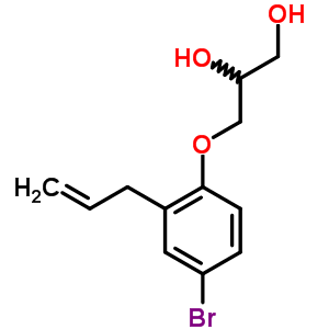 3-(2-Allyl-4-bromophenoxy)-1,2-propanediol Structure,63905-17-9Structure