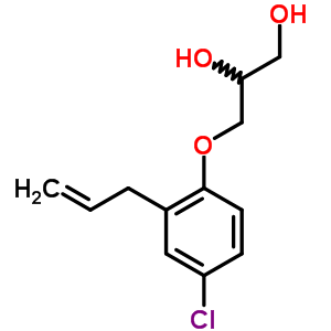 3-(2-Allyl-4-chlorophenoxy)-1,2-propanediol Structure,63905-19-1Structure