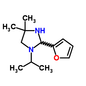 4,4-Dimethyl-2-(2-furyl)-1-isopropylimidazolidine Structure,63905-62-4Structure