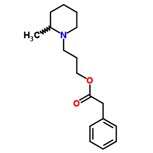 Phenylacetic acid 3-(2-methylpiperidino)propyl ester Structure,63906-46-7Structure