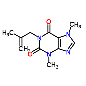 3,7-Dimethyl-1-(2-methylallyl)-1h-purine-2,6(3h,7h)-dione Structure,63906-62-7Structure