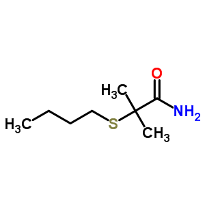 2-(Butylthio)-2-methylpropionamide Structure,63915-95-7Structure