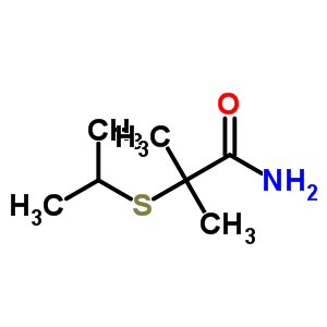 2-(Isopropylthio)-2-methylpropionamide Structure,63915-96-8Structure