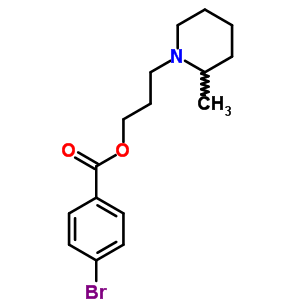 3-(2-Methylpiperidino)propyl =p-bromobenzoate Structure,63916-64-3Structure