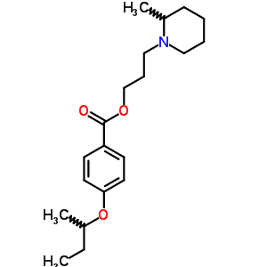 3-(2-Methylpiperidino)propyl =p-sec-butoxybenzoate Structure,63916-69-8Structure