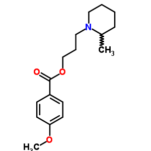 3-(2-Methylpiperidino)propyl =p-methoxybenzoate Structure,63916-95-0Structure