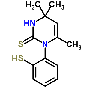 3,4-Dihydro-1-(2-mercaptophenyl)-4,4,6-trimethyl-2(1h)-pyrimidinethione Structure,63917-27-1Structure