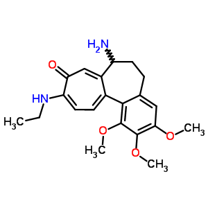 (S)-7-amino-6,7-dihydro-10-ethylamino-1,2,3-trimethoxybenzo[a]heptalen-9(5h)-one Structure,63917-72-6Structure