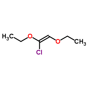 1,2-Diethoxy-1-chloroethene Structure,63918-51-4Structure