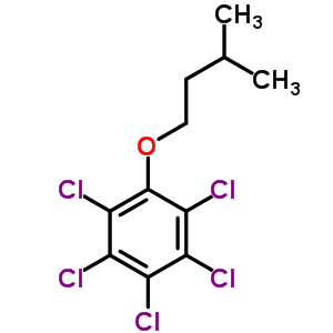 Isopentylpentachlorophenyl ether Structure,63918-79-6Structure