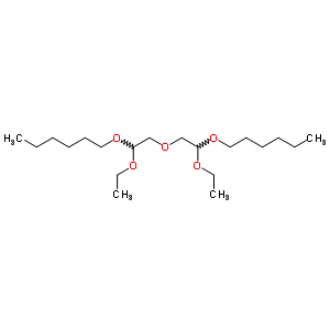 Bis(2-hexyloxy-2-ethoxyethyl) ether Structure,63918-91-2Structure