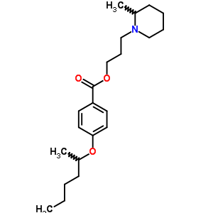 3-(2-Methylpiperidino)propyl =p-(1-methylpentyl)oxybenzoate Structure,63918-96-7Structure