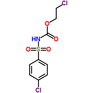 Carbamic acid,[(4-chlorophenyl)sulfonyl]-, 2-chloroethyl ester (9ci) Structure,63924-75-4Structure