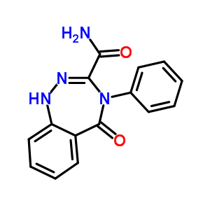 1H-1,2,4-benzotriazepine-3-carboxamide,4,5-dihydro-5-oxo-4-phenyl- Structure,63931-90-8Structure