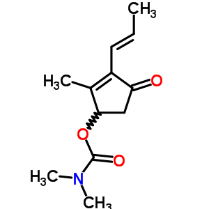 2-Allyl-3-methyl-4-(dimethylaminocarbonyloxy)-2-cyclopenten-1-one Structure,63937-27-9Structure