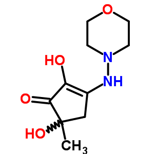 2,5-Dihydroxy-5-methyl-3-morpholinoamino-2-cyclopenten-1-one Structure,63937-28-0Structure