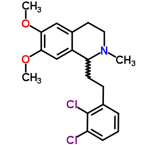 1-(2,3-Dichlorophenethyl)-6,7-dimethoxy-2-methyl-1,2,3,4-tetrahydroisoquinoline Structure,63937-49-5Structure