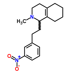 2-Methyl-1-(3-nitrophenethyl)-1,2,3,4,5,6,7,8-octahydroisoquinoline Structure,63938-01-2Structure