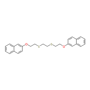 1,2-Bis[2-(2-naphthoxy)ethylthio]ethane Structure,63938-34-1Structure