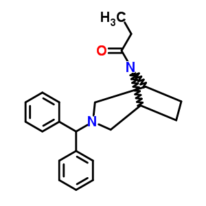 3-Diphenylmethyl-8-propionyl-3,8-diazabicyclo[3.2.1]octane Structure,63977-68-4Structure