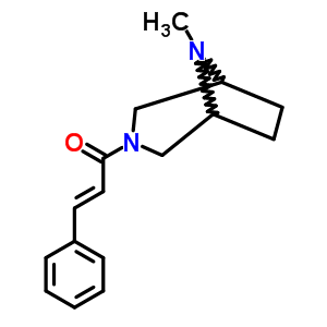 3-(3-Phenylpropenoyl)-8-methyl-3,8-diazabicyclo[3.2.1]octane Structure,63977-90-2Structure