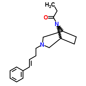 3-(4-Phenyl-3-butenyl)-8-propionyl-3,8-diazabicyclo[3.2.1]octane Structure,63977-93-5Structure