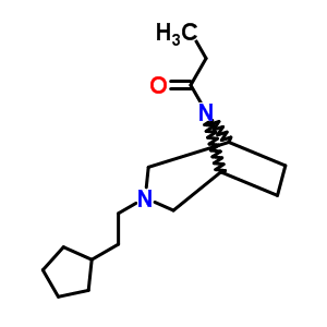 3-(2-Cyclopentylethyl)-8-propionyl-3,8-diazabicyclo[3.2.1]octane Structure,63977-96-8Structure