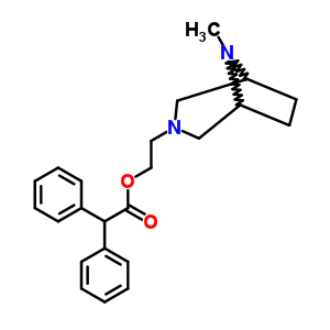 8-Methyl-3,8-diazabicyclo[3.2.1]octane-3-ethanol diphenylacetate Structure,63978-01-8Structure