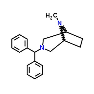 3-Benzhydryl-8-methyl-3,8-diazabicyclo[3.2.1]octane Structure,63978-04-1Structure