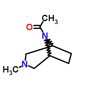 8-Acetyl-3-methyl-3,8-diazabicyclo[3.2.1]octane Structure,63978-07-4Structure