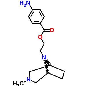 8-[2-(P-aminobenzoyloxy)ethyl ]-3-methyl-3,8-diazabicyclo[3.2.1]octane Structure,63978-09-6Structure