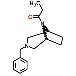 3-Benzyl-8-propionyl-3,8-diazabicyclo[3.2.1]octane Structure,63978-12-1Structure