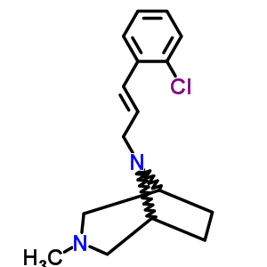 3-[3-(P-chlorophenyl)allyl ]-8-methyl-3,8-diazabicyclo[3.2.1]octane Structure,63978-17-6Structure