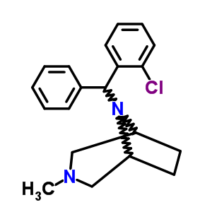 8-[O-chlorophenyl (phenyl)methyl ]-3-methyl-3,8-diazabicyclo[3.2.1]octane Structure,63978-18-7Structure