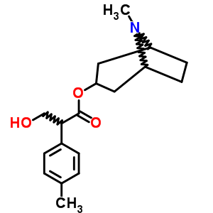 α-(hydroxymethyl)-4-methylbenzeneacetic acid 8-methyl-8-azabicyclo[3.2.1]octan-3-yl ester Structure,63978-26-7Structure