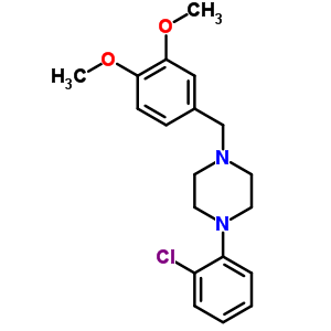 1-(3,4-Dimethoxybenzyl)-4-(2-chlorophenyl)piperazine Structure,63978-29-0Structure