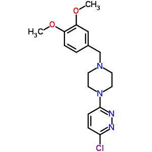 1-(6-Chloro-3-pyridazinyl)-4-(3,4-dimethoxybenzyl)piperazine Structure,63978-33-6Structure