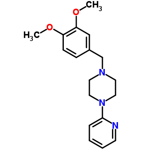 1-(3,4-Dimethoxybenzyl)-4-(2-pyridinyl)piperazine Structure,63978-40-5Structure