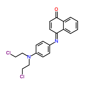 4-[P-bis(2-chloroethyl)aminophenyl ]amino-1(4h)-naphthalenone Structure,63979-13-5Structure