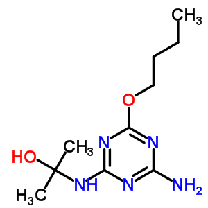 1-[(6-Butoxy-4-amino-1,3,5-triazin-2-yl)amino]-2-propanol Structure,63979-31-7Structure