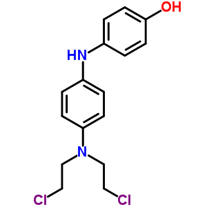 4-[[4-[Bis(2-chloroethyl)amino]phenyl ]amino]phenol Structure,63979-55-5Structure